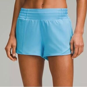 Lululemon Hotty Hot High Rise Athletic Short in Kayak Blue Size 12 NWT